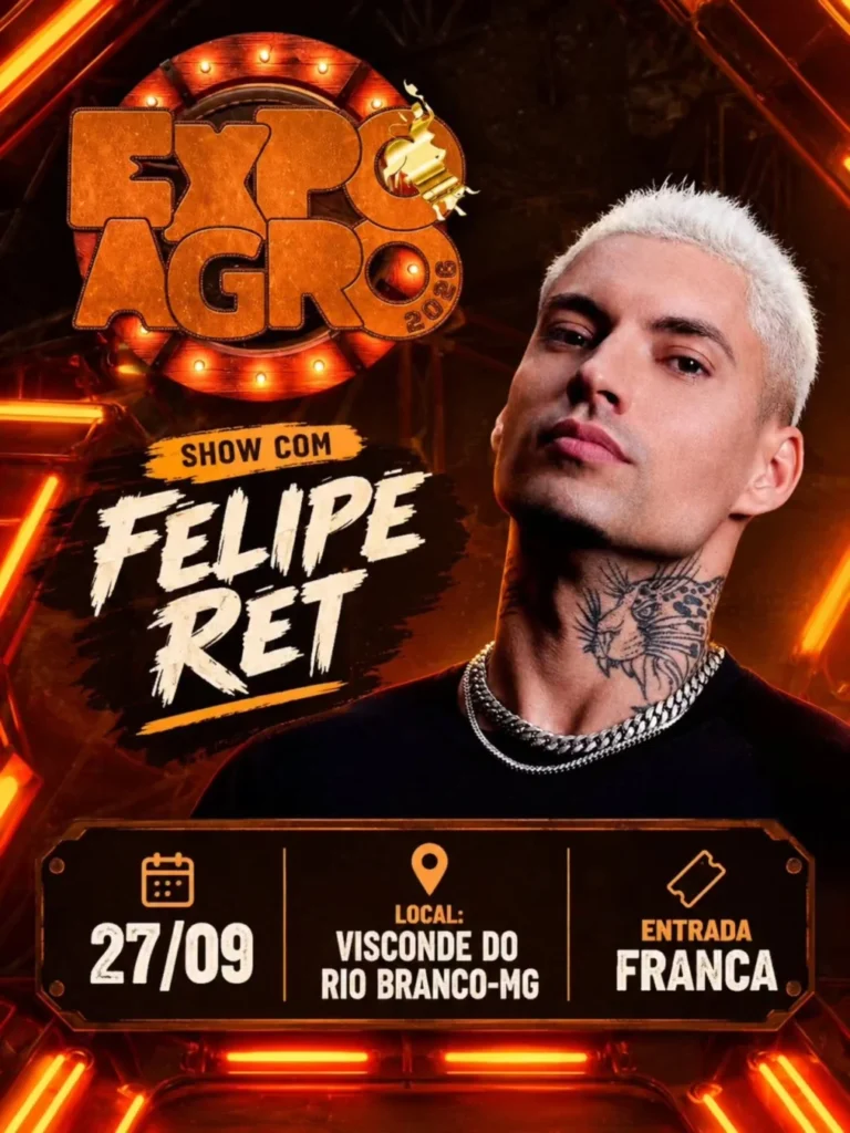 Filipe Ret na Expo VRB 2026: Show Gratuito