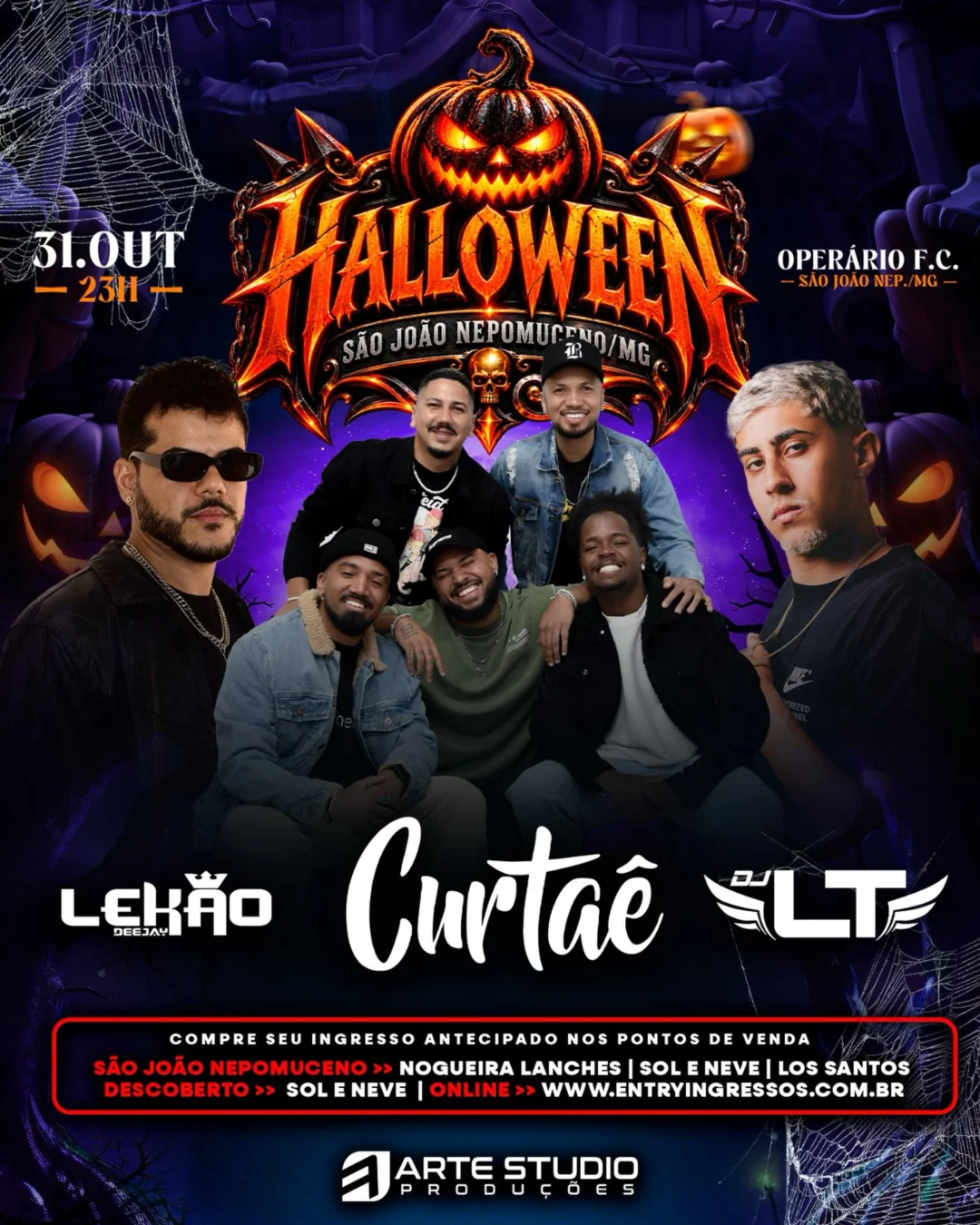 Halloween São João Nepomuceno 2026: Prepare sua fantasia 1 Halloween São João Nepomuceno 2026 - Cartaz Oficial