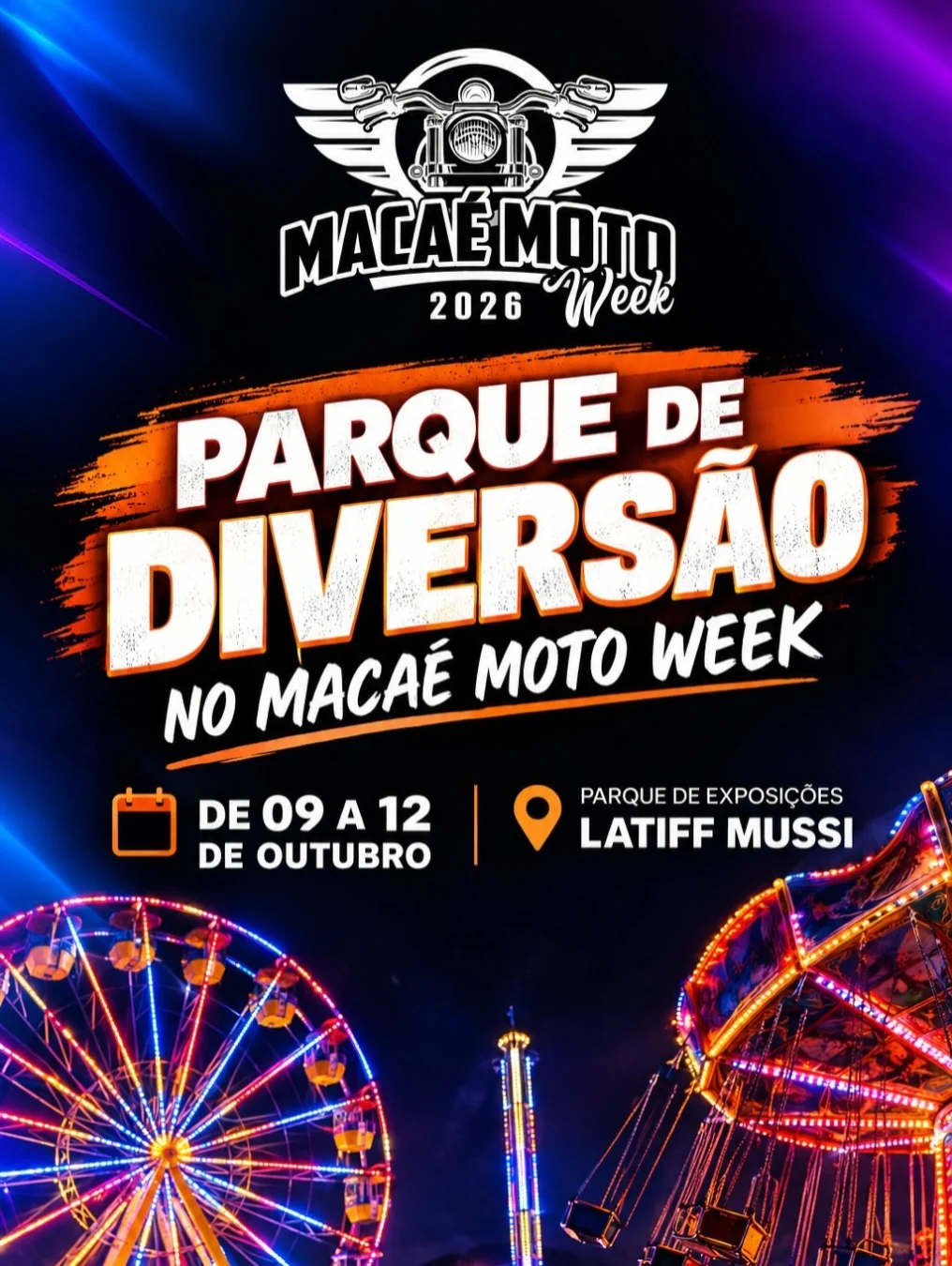 Macaé Moto Week 2026 - Cartaz oficial do encontro de motociclistas