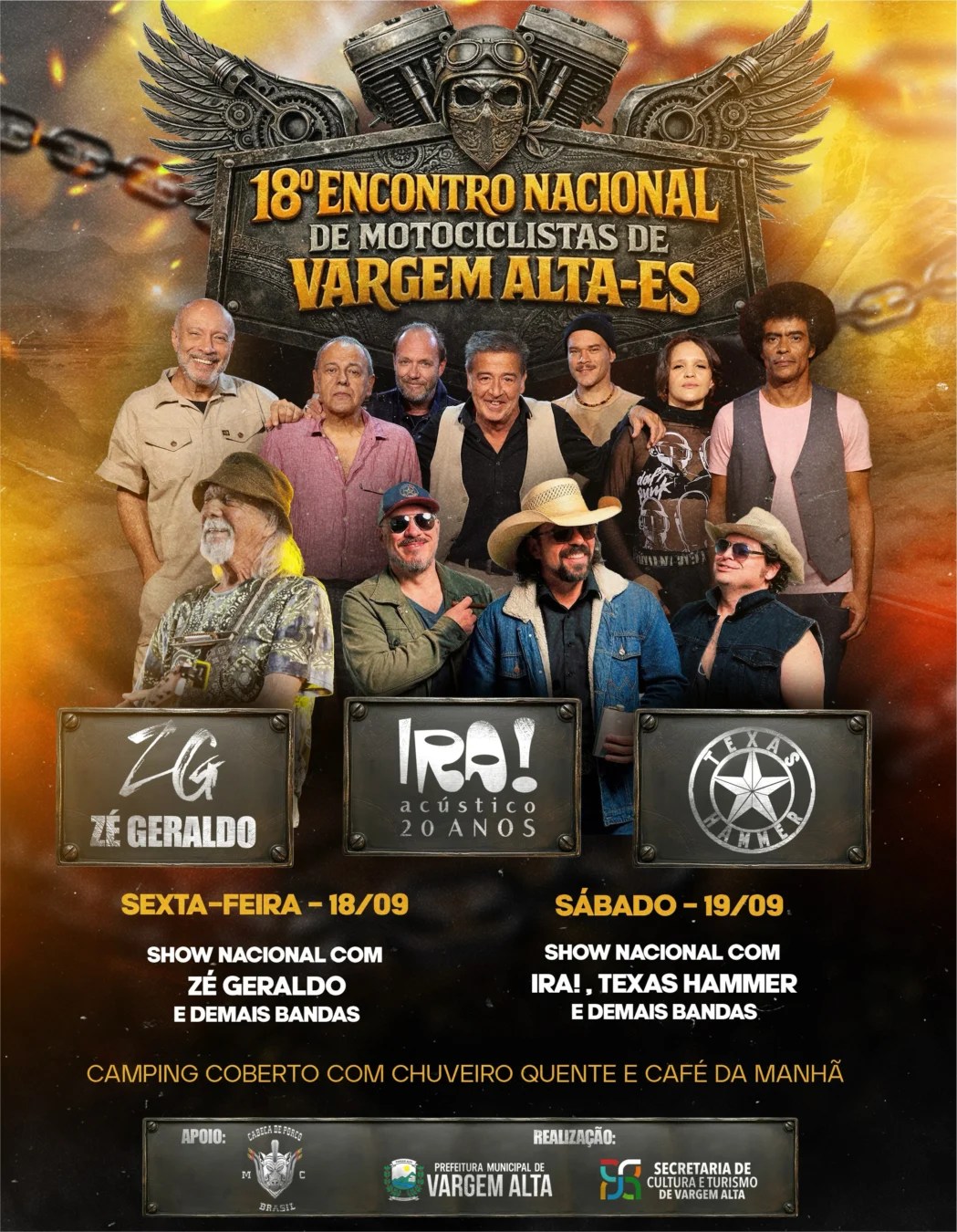 Moto Fest Vargem Alta 2026 - 18º Encontro Nacional de Motociclistas