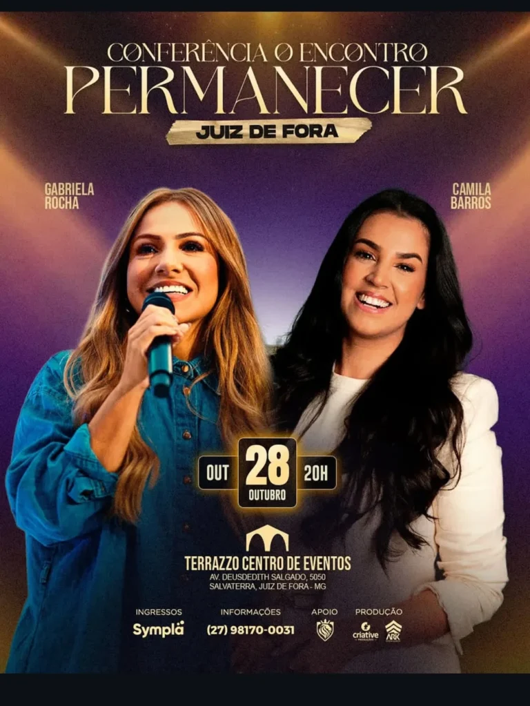 Permanecer Juiz de Fora 2026: Gabriela Rocha e Camila 2 Eventos Top