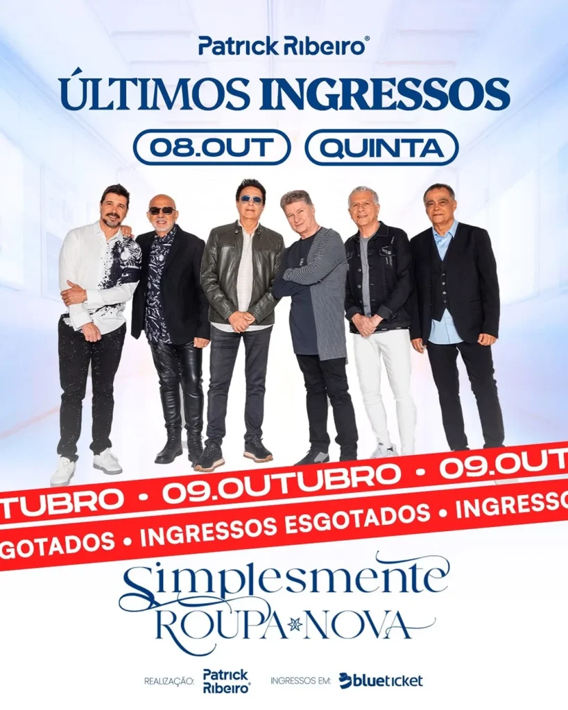 Histórico de Eventos 9 Show Espaço Patrick Ribeiro 2026: Data Extra
