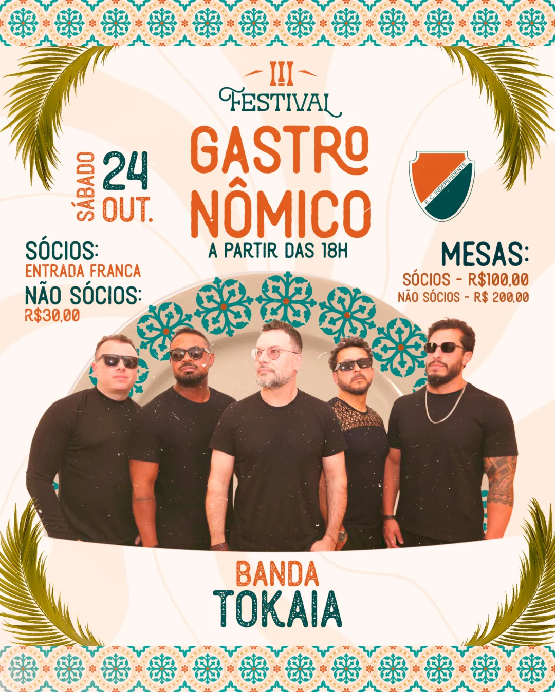 Cartaz oficial do III Festival Gastronômico do Indepa Além Paraíba 2026